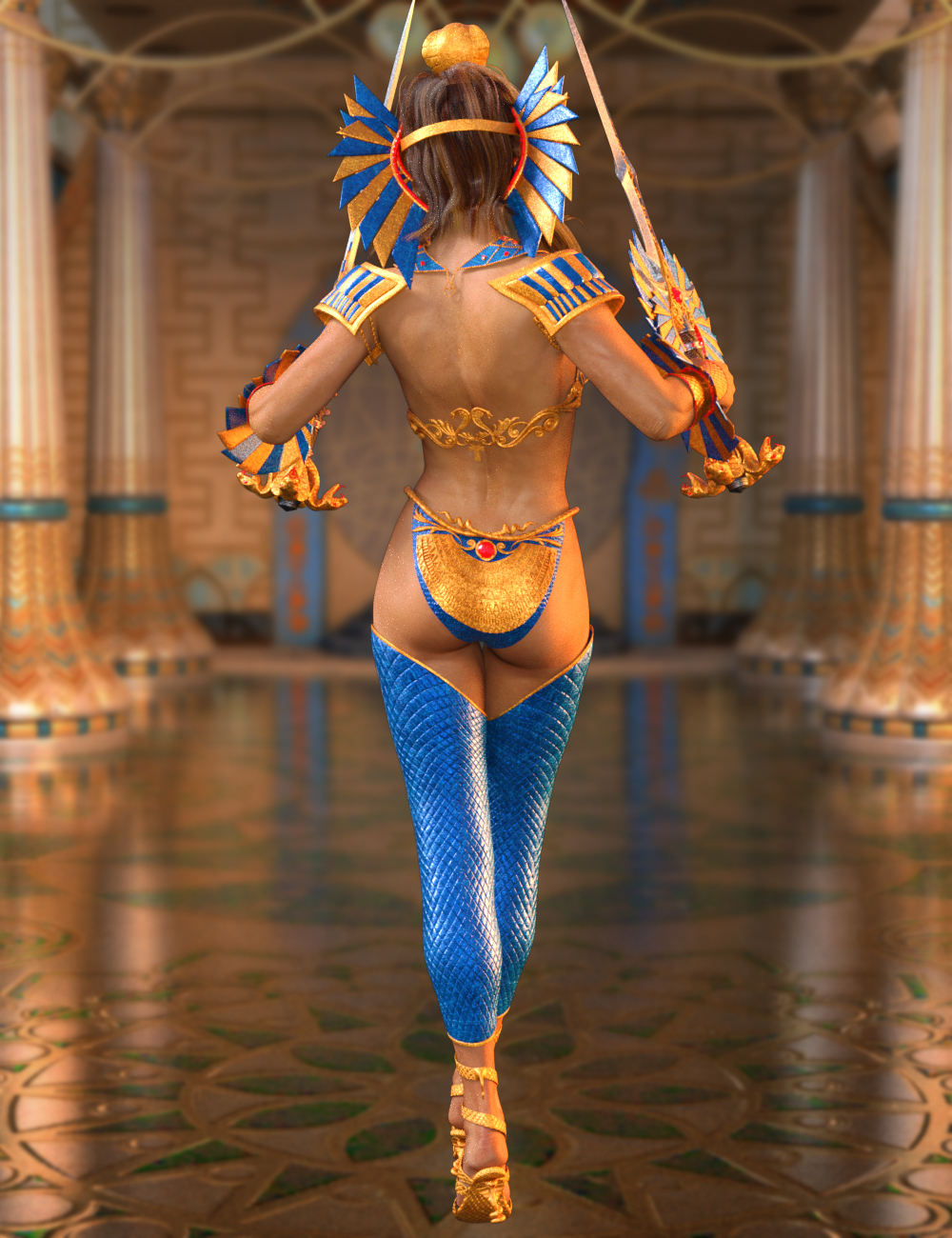 Warrior Goddess for Genesis 3 Female(s) by: Charlie, 3D Models by Daz 3D