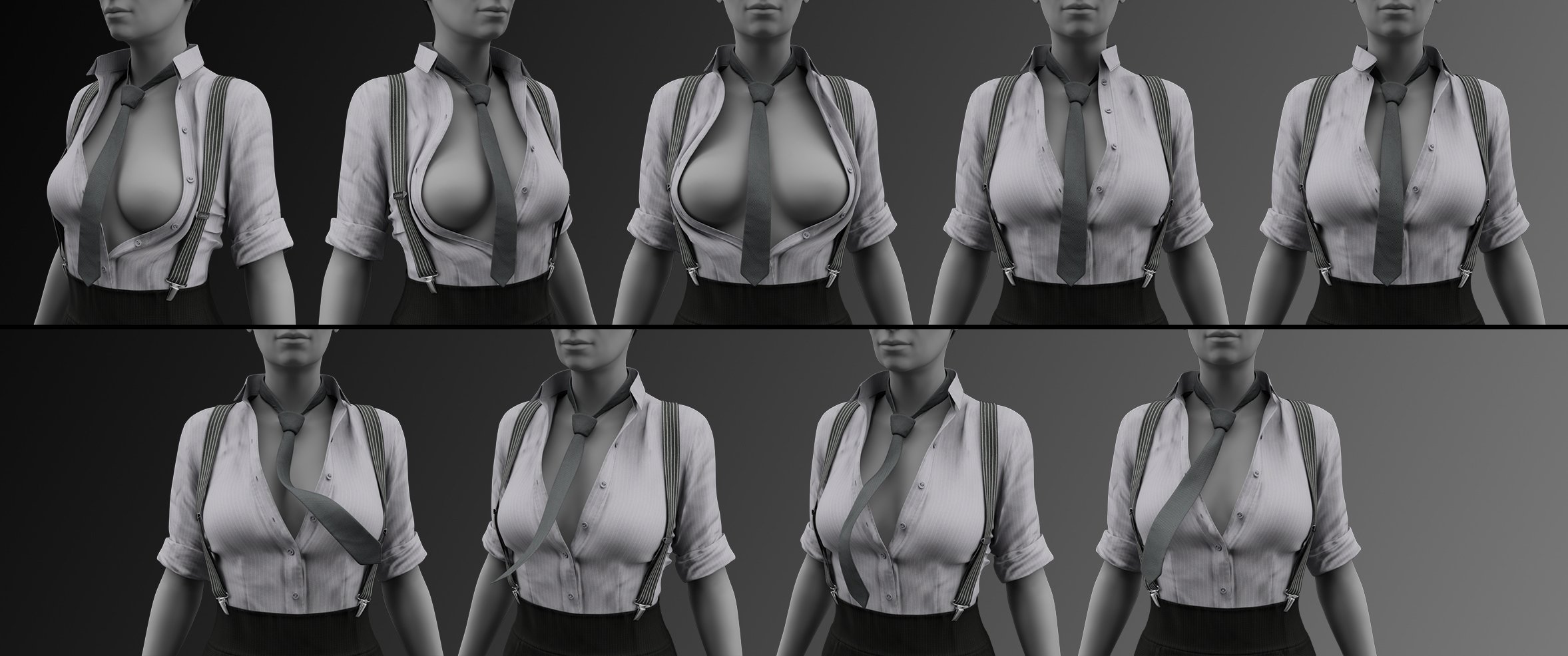 Satine Detective Outfit for Genesis 3 Female(s) by: Linday, 3D Models by Daz 3D
