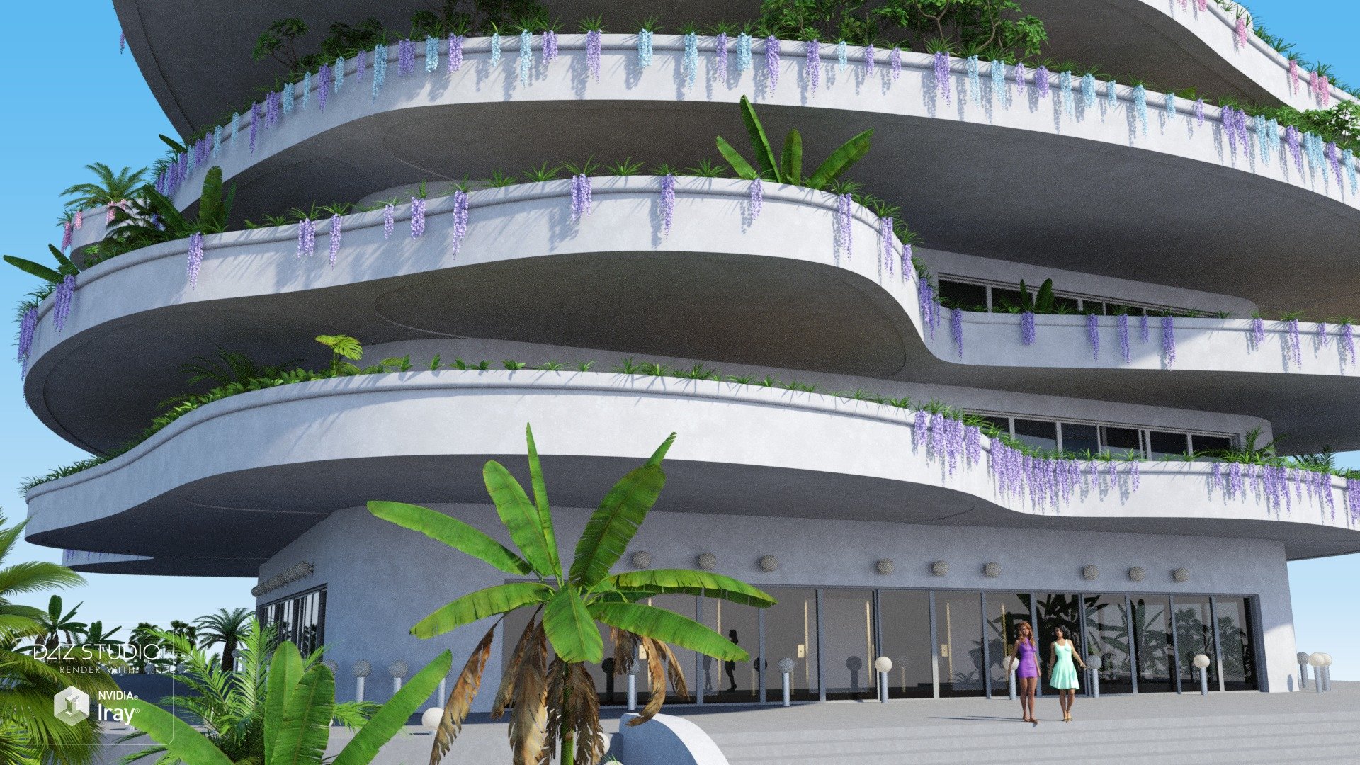 Eco Building Eco Building by: PeanterraAndrey Pestryakov, 3D Models by Daz 3D