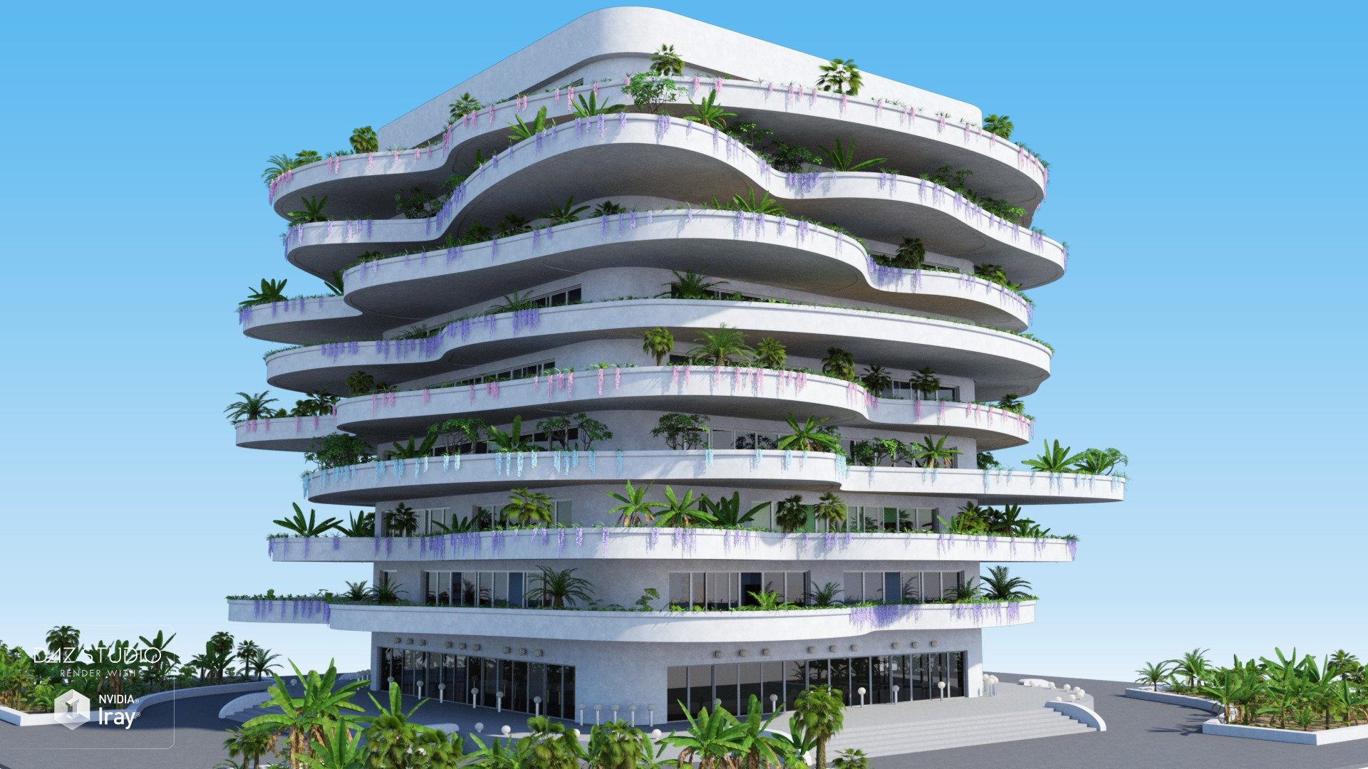 Eco Building Eco Building by: PeanterraAndrey Pestryakov, 3D Models by Daz 3D