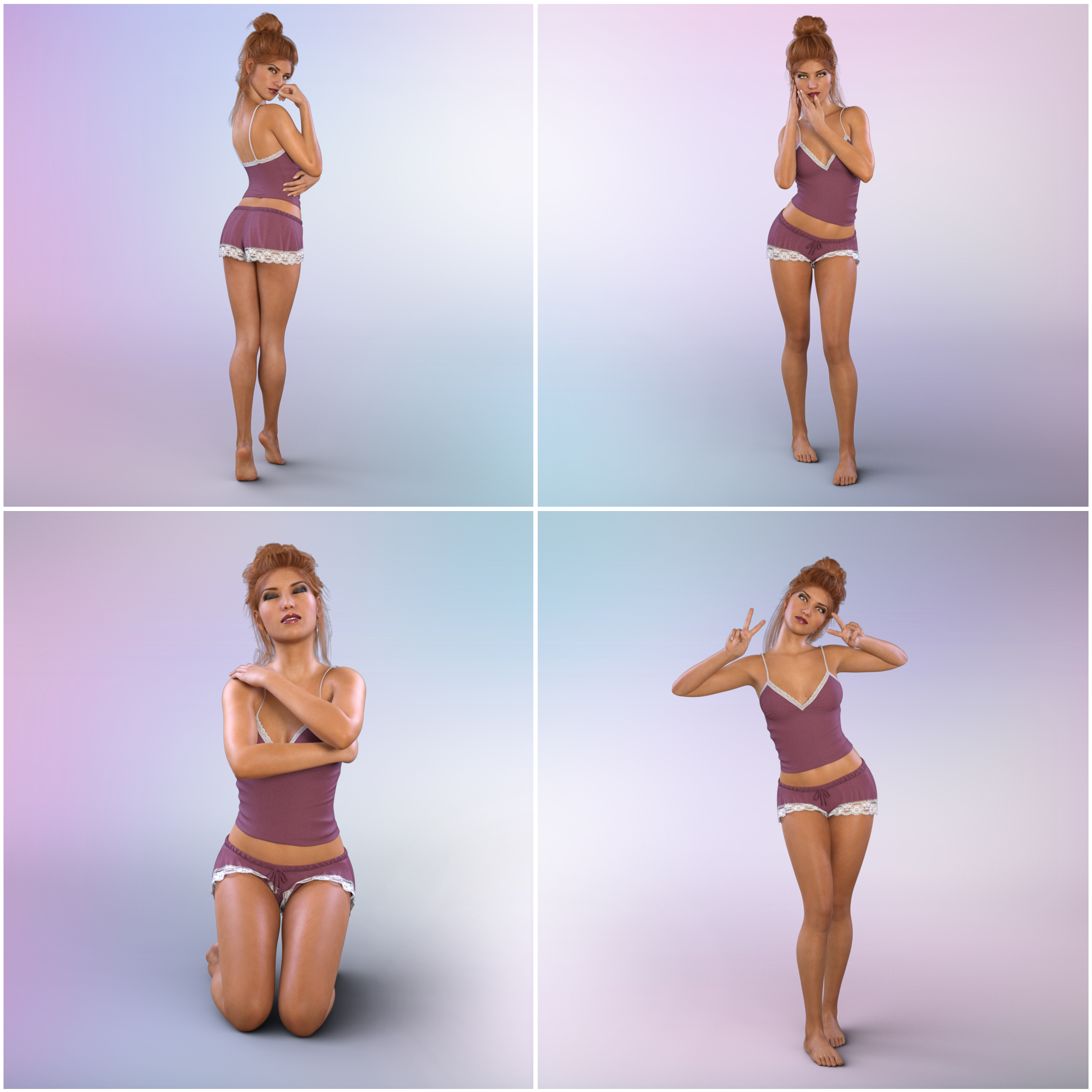 Z Girl Next Door - Poses for Genesis 8 Female and Victoria 8 by: Zeddicuss, 3D Models by Daz 3D