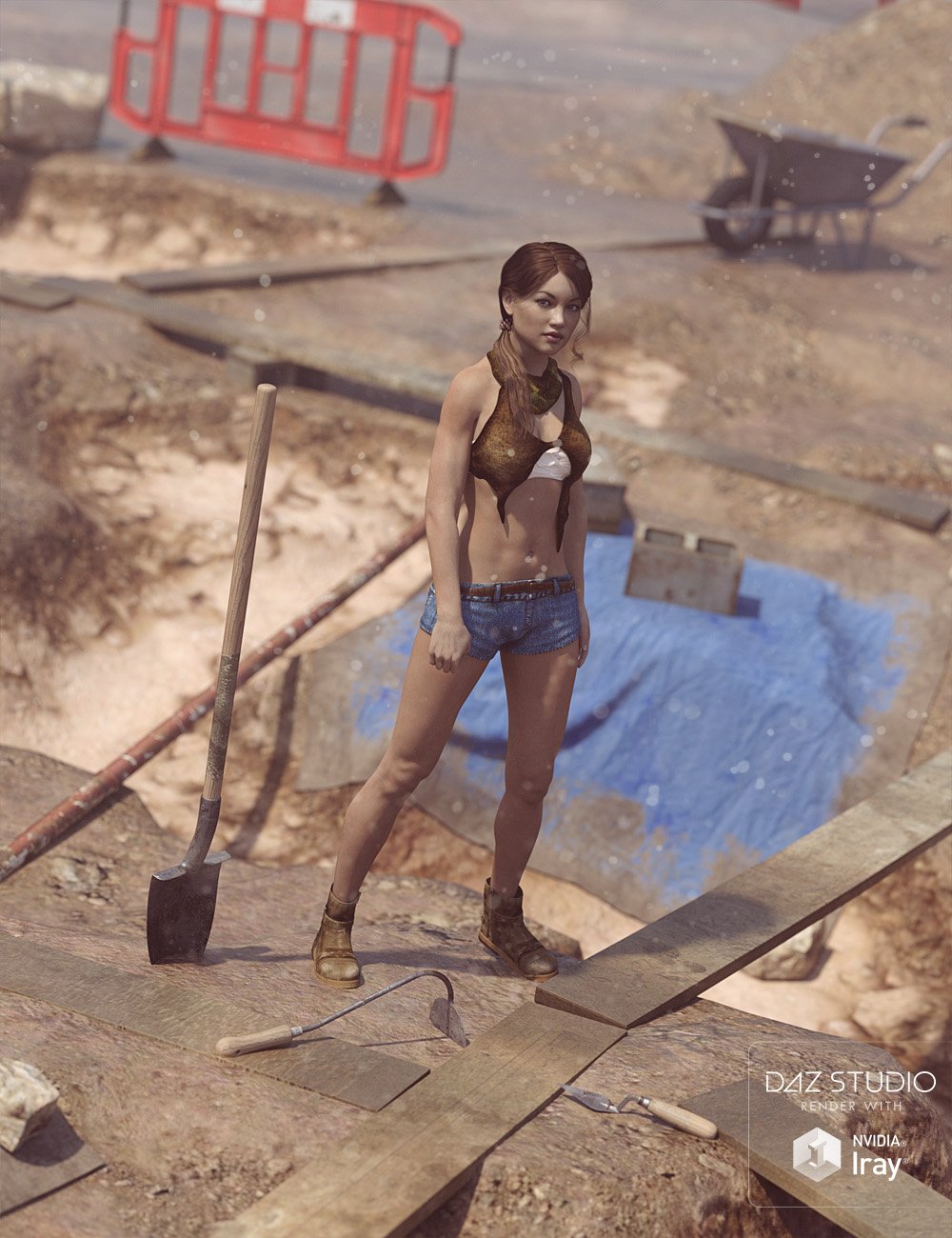 Archaeological Dig Site Archaeological Dig Site by: David BrinnenForbiddenWhispers, 3D Models by Daz 3D