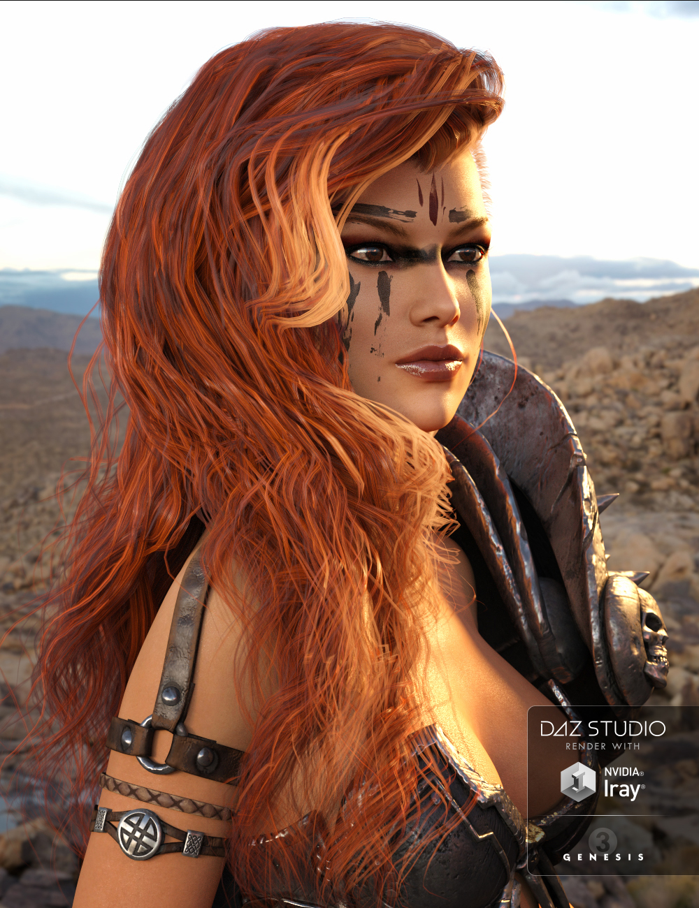Adalyn Hair for Genesis 3 Female(s) by: 3DCelebrity, 3D Models by Daz 3D