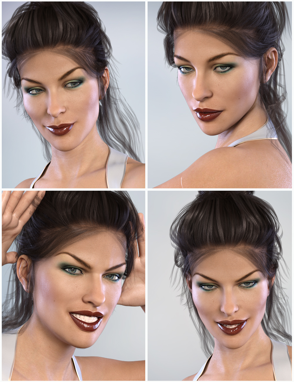 Z Reckless - Dialable and One-Click Expressions for Victoria 8 by: Zeddicuss, 3D Models by Daz 3D