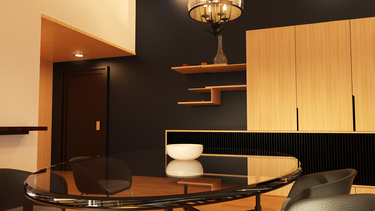 Minimalist Dining Room by: Tesla3dCorp, 3D Models by Daz 3D