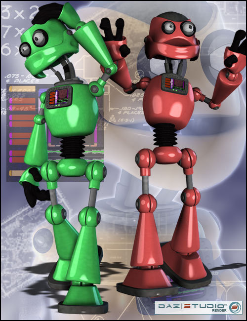 Toon-Bot Chomper by: , 3D Models by Daz 3D