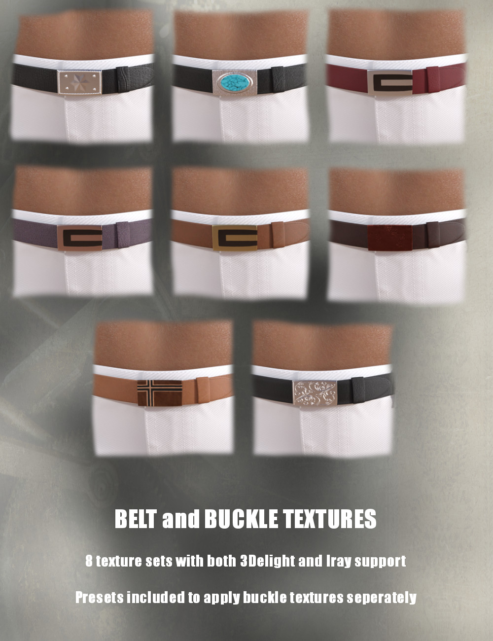 Leather and Lace Textures for JeanZ Skirts by: the3dwizard, 3D Models by Daz 3D