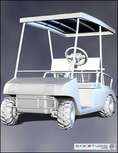 Golf Cart Golf Cart by: Alberto Daniel Russo, 3D Models by Daz 3D