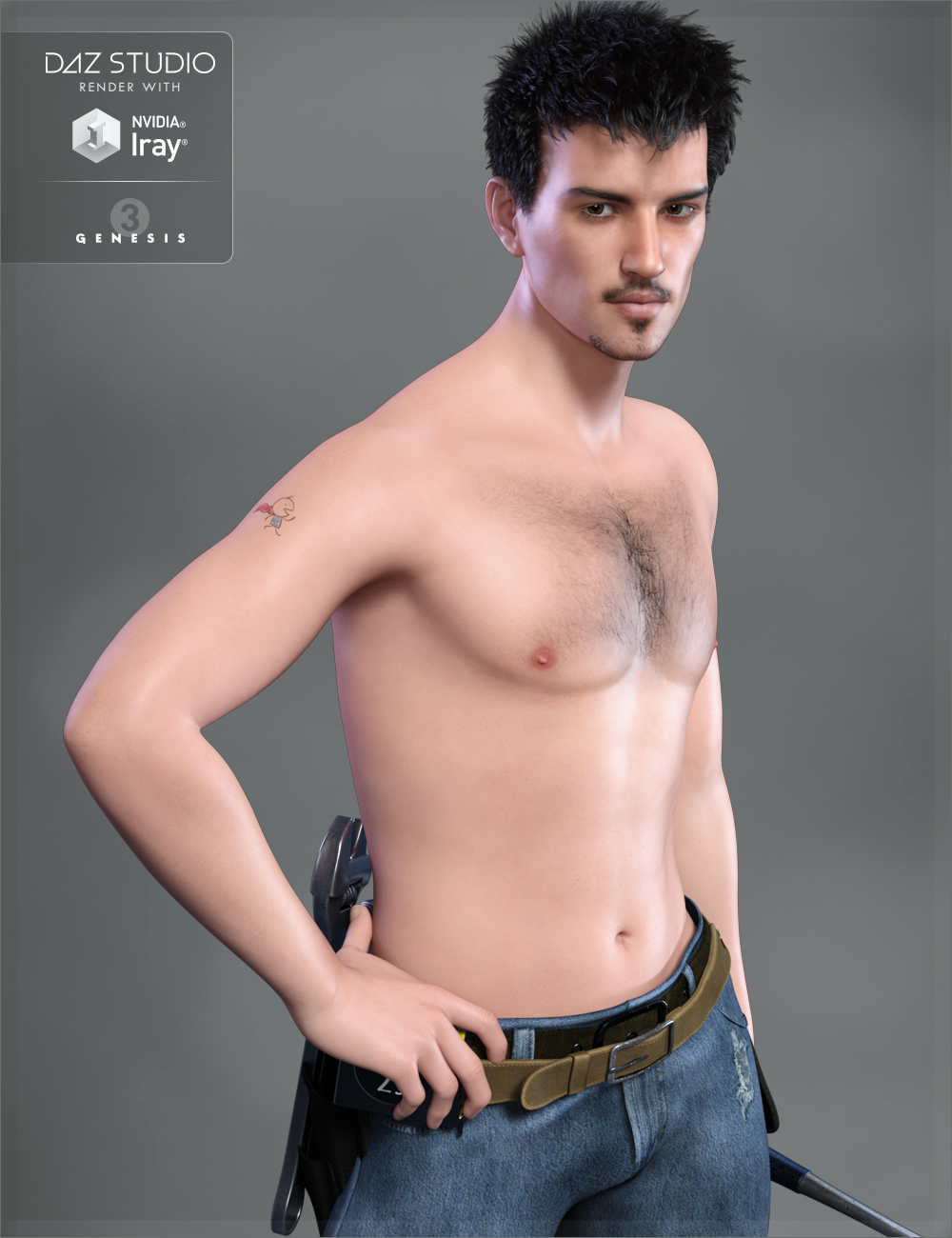FW Tobias HD for Genesis 3 Male by: Fred Winkler Art, 3D Models by Daz 3D