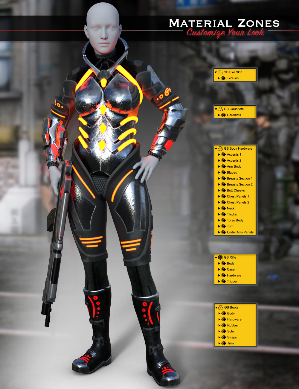 GlowFi Bodysuit for Genesis 3 by: , 3D Models by Daz 3D