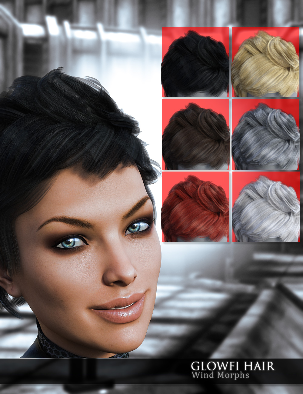 GlowFi Hair for Genesis 3 GlowFi Hair for Genesis 3 by: , 3D Models by Daz 3D