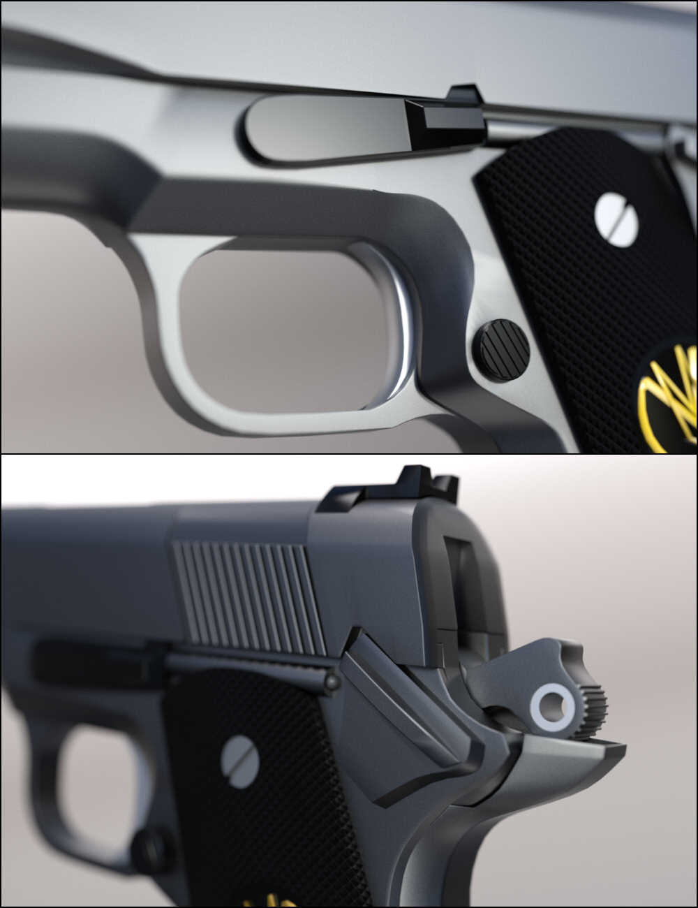 MMX-45ACP Pistol with Accessories MMX-45ACP Pistol with Accessories by: Mattymanx, 3D Models by Daz 3D