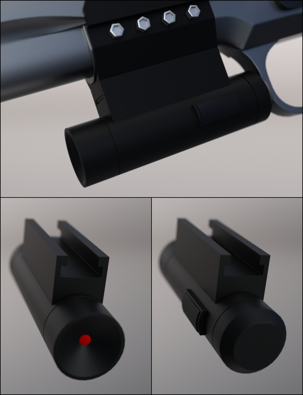 MMX-45ACP Pistol with Accessories MMX-45ACP Pistol with Accessories by: Mattymanx, 3D Models by Daz 3D