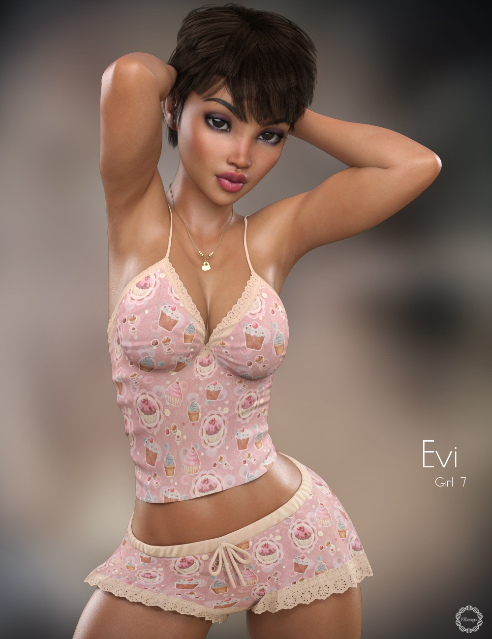 P3D Evi for Girl 7 by: P3Design, 3D Models by Daz 3D