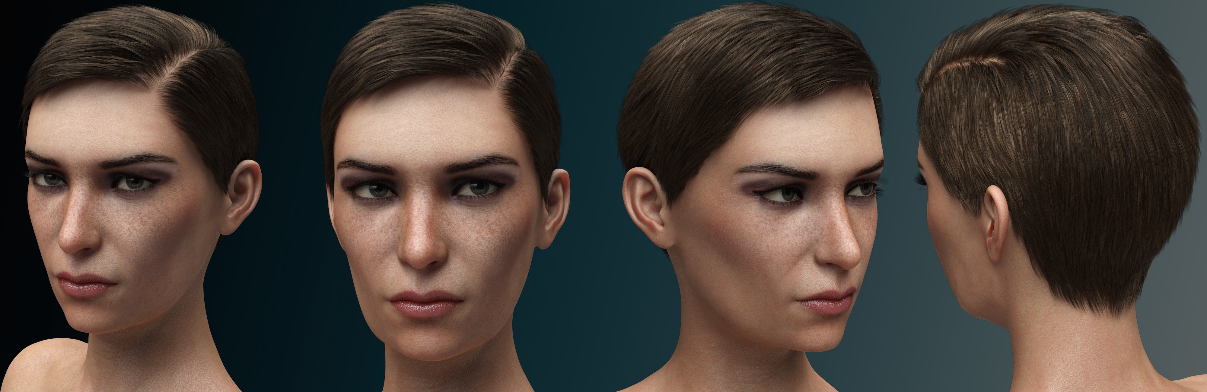 Agent Hair for Genesis 3 Female(s) and Male(s)