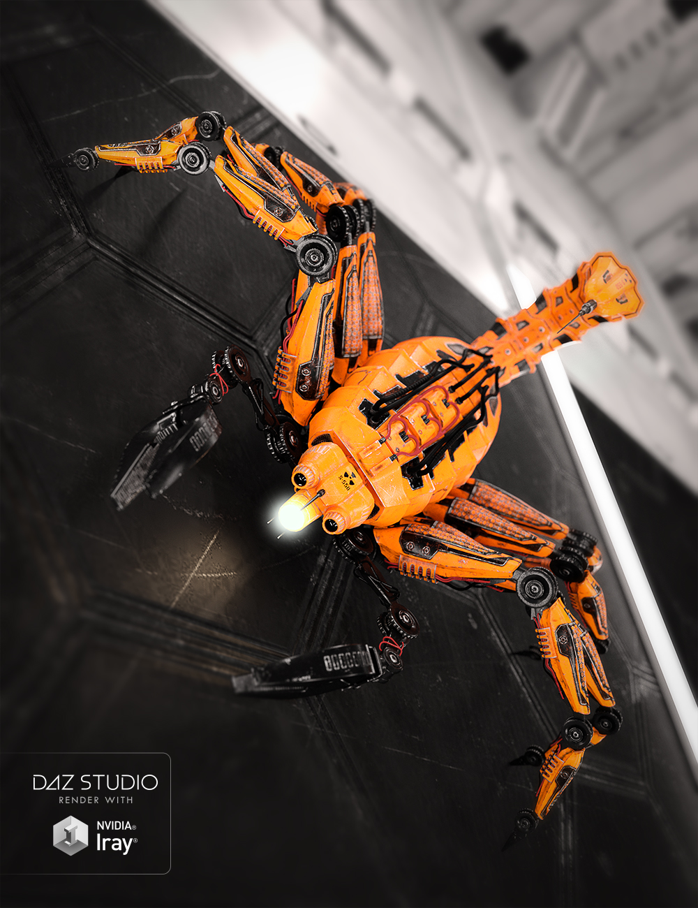Marcoor Intelbot Scorpion Addon by: Ravnheart, 3D Models by Daz 3D