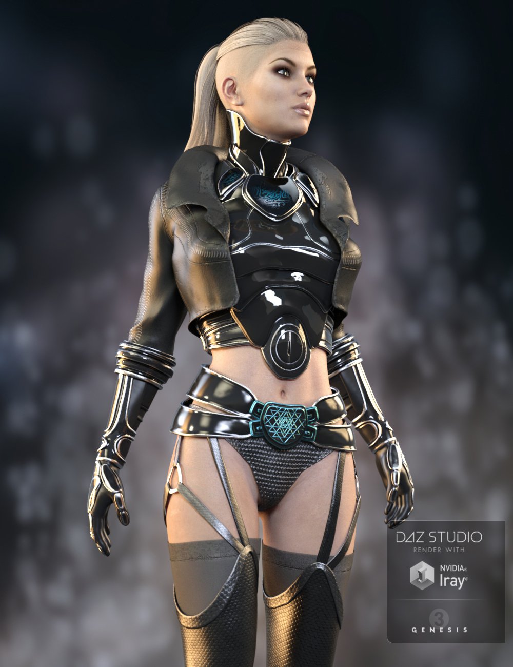 Emeka Outfit for Genesis 3 Female(s) by: YuraDemian, 3D Models by Daz 3D