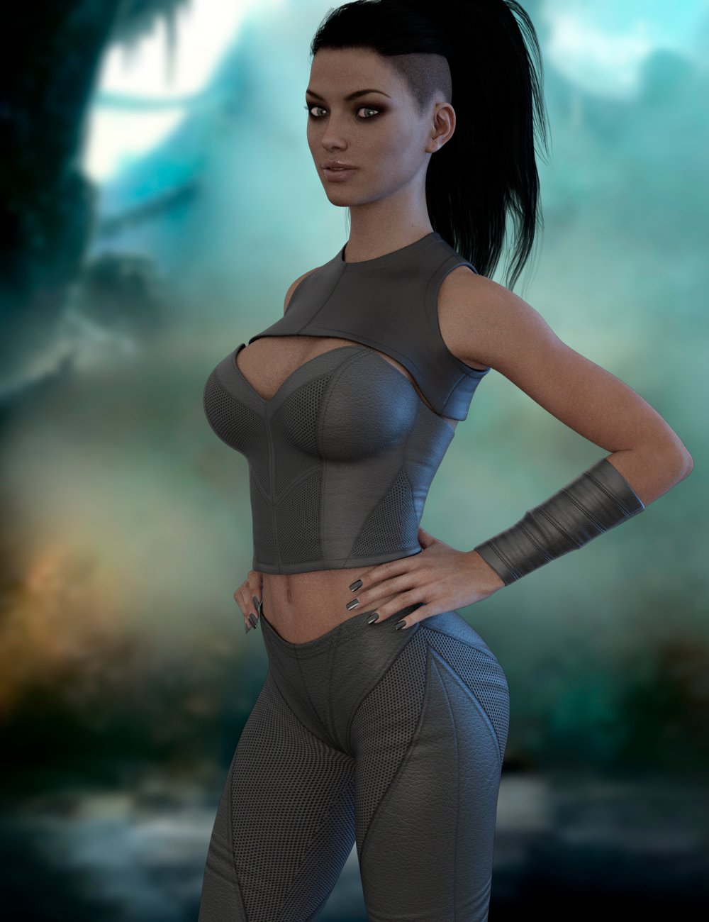 X-Fashion Mesh Outfit for Genesis 3 Female(s) by: xtrart-3d, 3D Models by Daz 3D