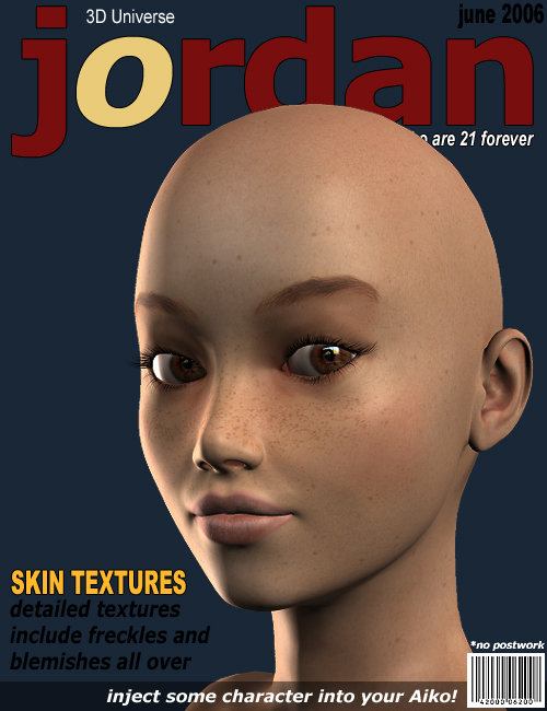 Jordan for Aiko 3 by: 3D Universe, 3D Models by Daz 3D