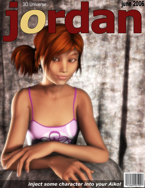 Jordan for Aiko 3 by: 3D Universe, 3D Models by Daz 3D