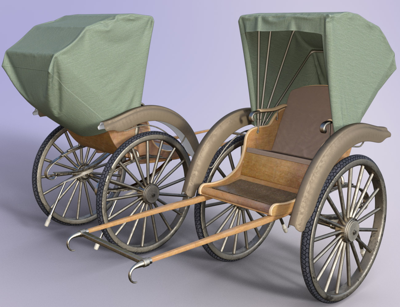 Classic Rickshaw Classic Rickshaw by: Oskarsson, 3D Models by Daz 3D