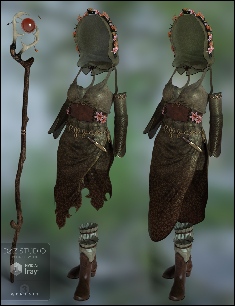 Woodland Magic for Genesis 3 Female(s) Woodland Magic for Genesis 3 Female(s) by: JessaiiWildDesigns, 3D Models by Daz 3D