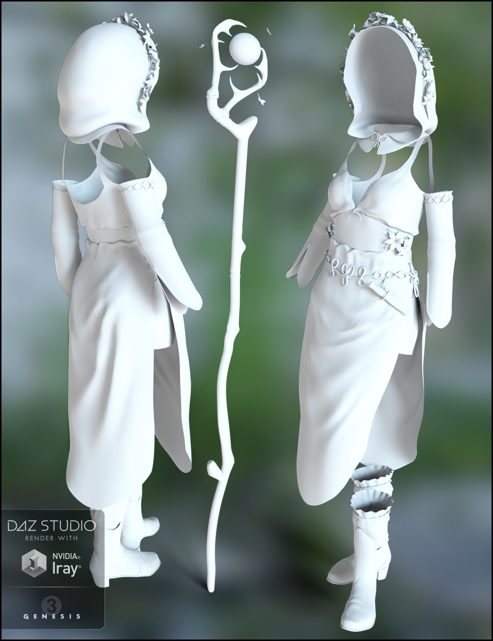 Woodland Magic for Genesis 3 Female(s) by: JessaiiWildDesigns, 3D Models by Daz 3D