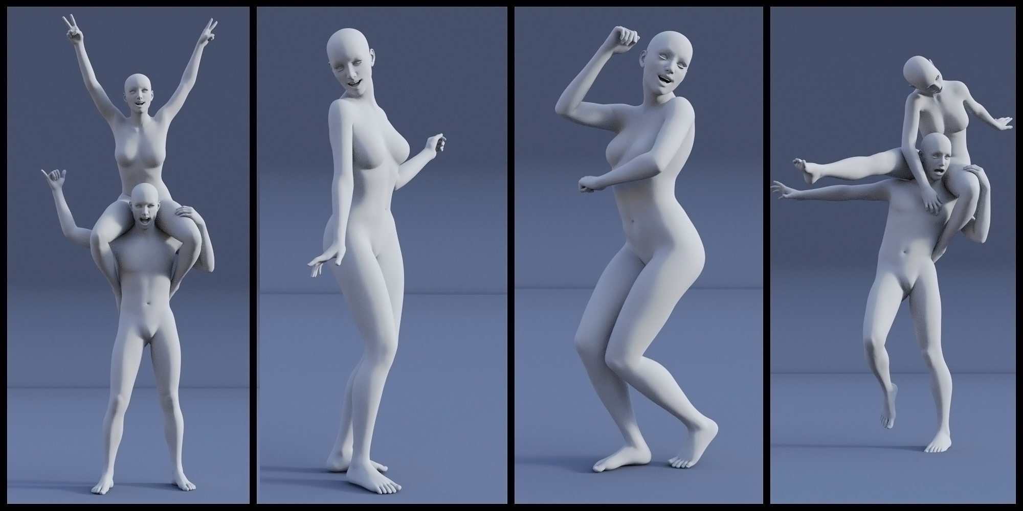 Rock On!! Poses for Genesis 3 Male and Female