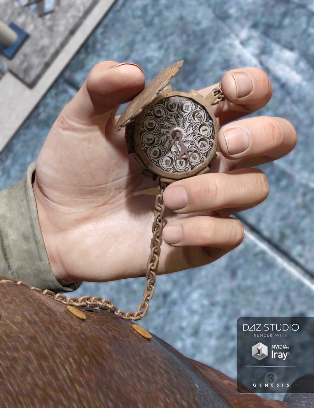 Mr. Cogsworth Mr. Cogsworth by: Sixus1 Media, 3D Models by Daz 3D