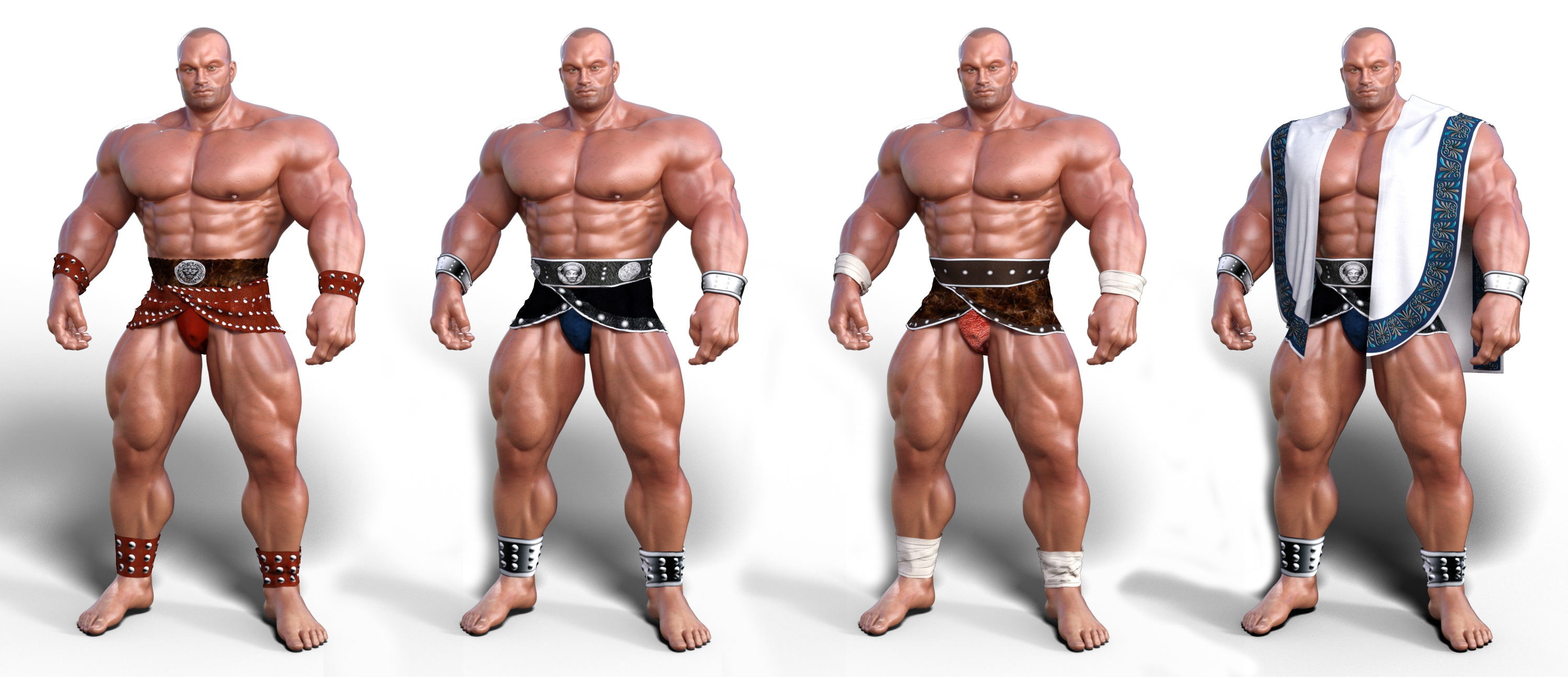 Heroic Dynamic Wardrobe for Hercules & Swole 7 by: SimonWMOptiTex, 3D Models by Daz 3D