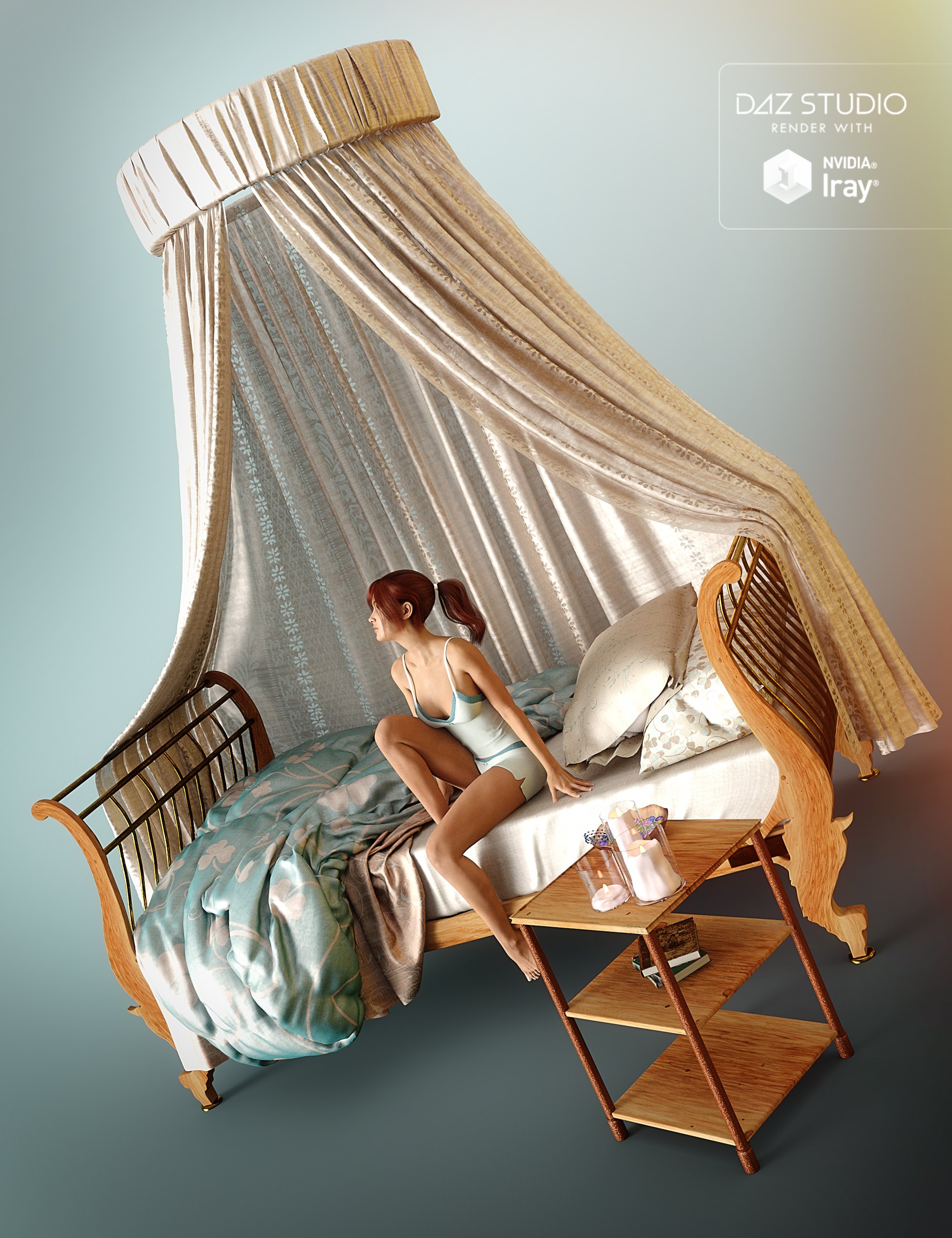 Daybed Romance by: PandyGirl, 3D Models by Daz 3D