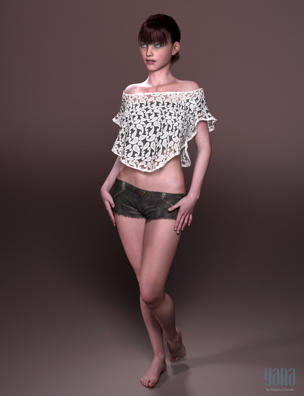 Yara HD for Genesis 3 Female by: bluejaunte, 3D Models by Daz 3D