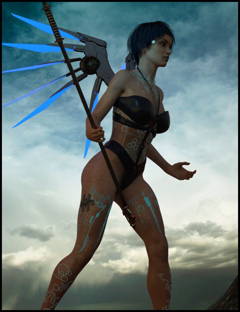CyberAngel - The Character for Genesis 3 Female by: Nathy Design, 3D Models by Daz 3D