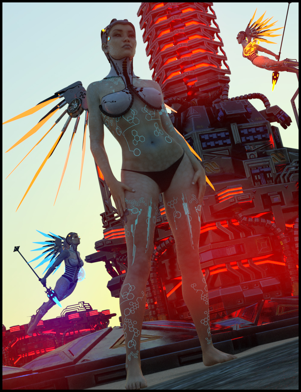 CyberAngel - The Character for Genesis 3 Female CyberAngel - The Character for Genesis 3 Female by: Nathy Design, 3D Models by Daz 3D