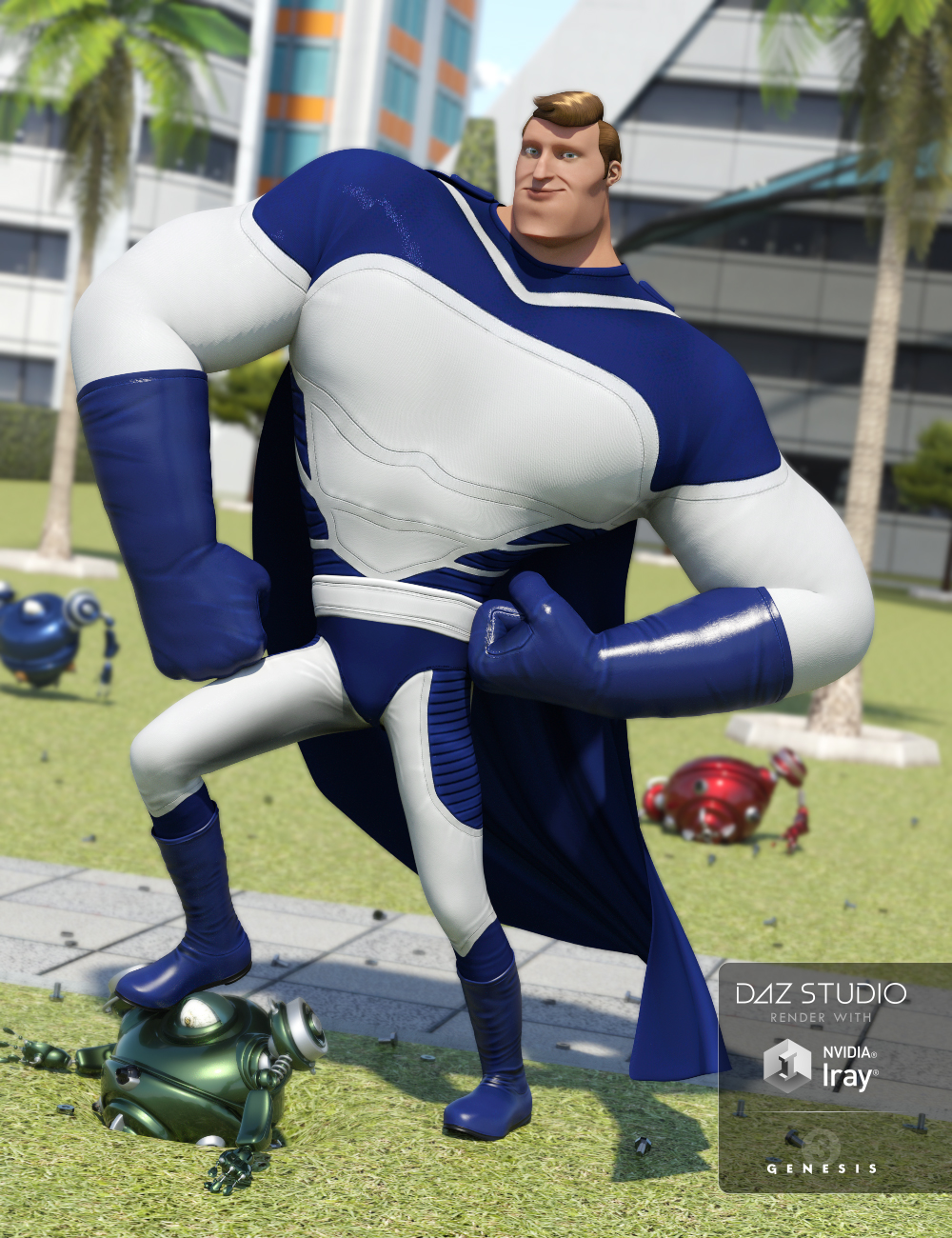 Toon Super Guy Suit for Genesis 3 Male(s)