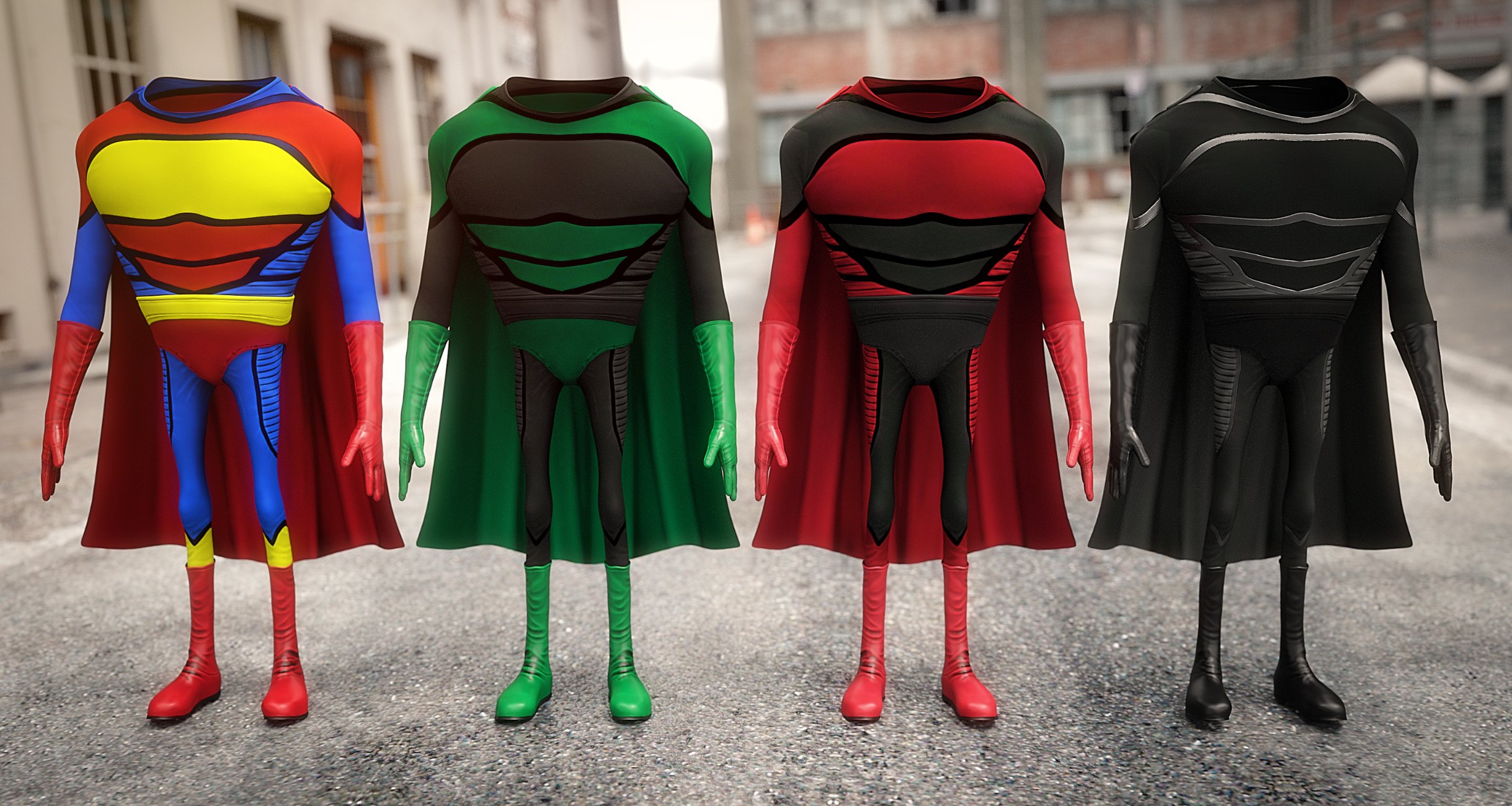 Toon Super Guy Suit Textures Toon Super Guy Suit Textures by: Demian, 3D Models by Daz 3D