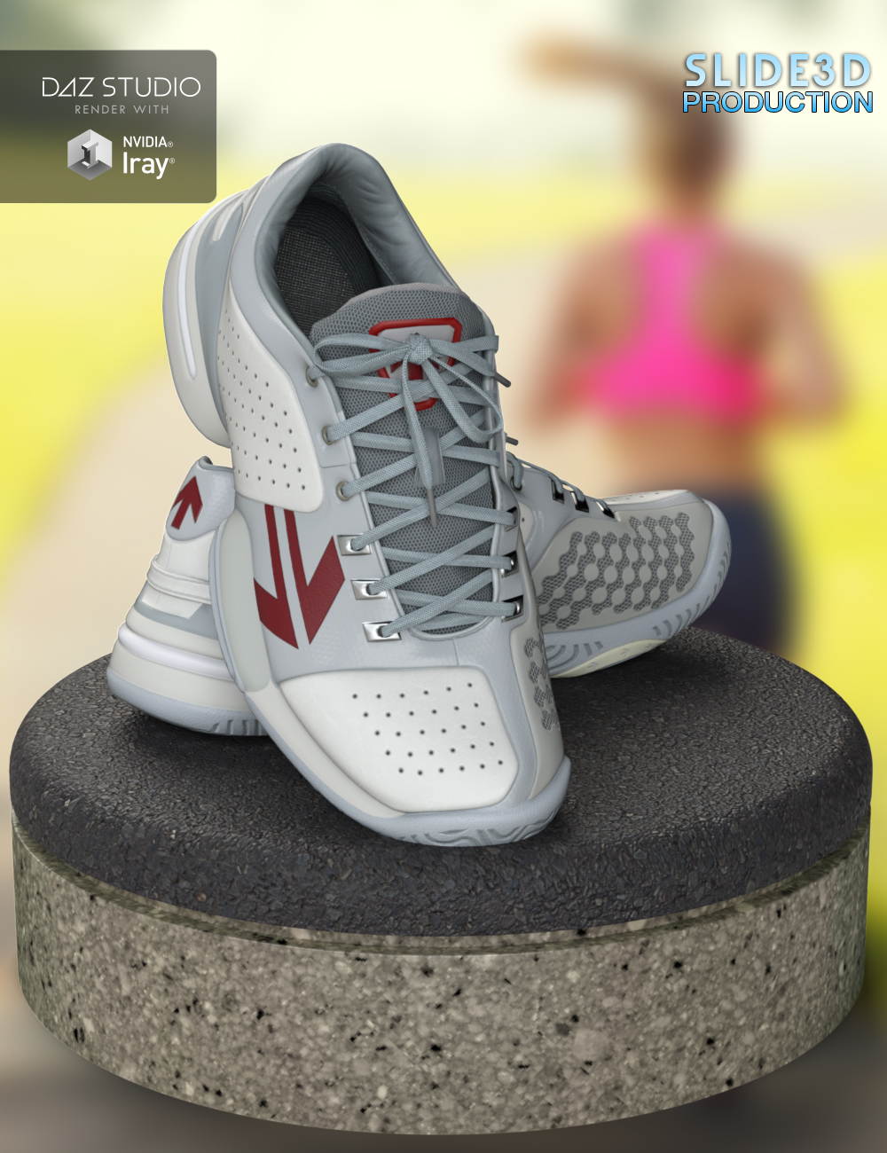 Slide3D Real Sneakers II for Genesis 3 Female(s) by: Slide3D, 3D Models by Daz 3D