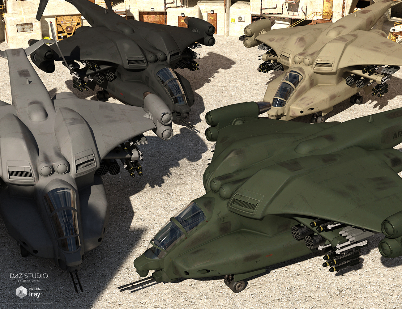 Gunship Dragonfly by: Porsimo, 3D Models by Daz 3D