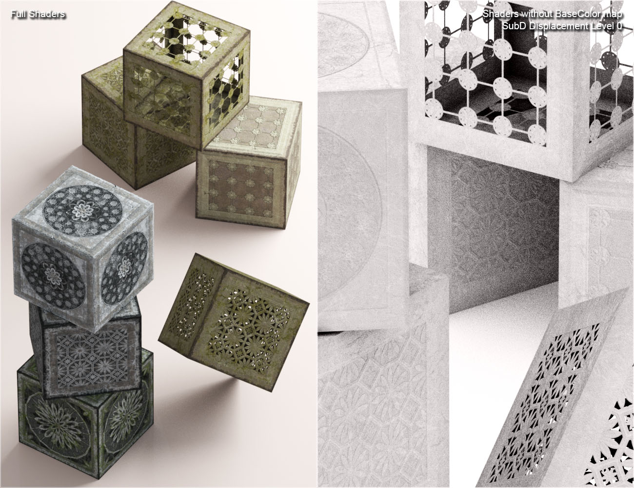 Stone Mandalas Texture Shaders by: vikike176, 3D Models by Daz 3D