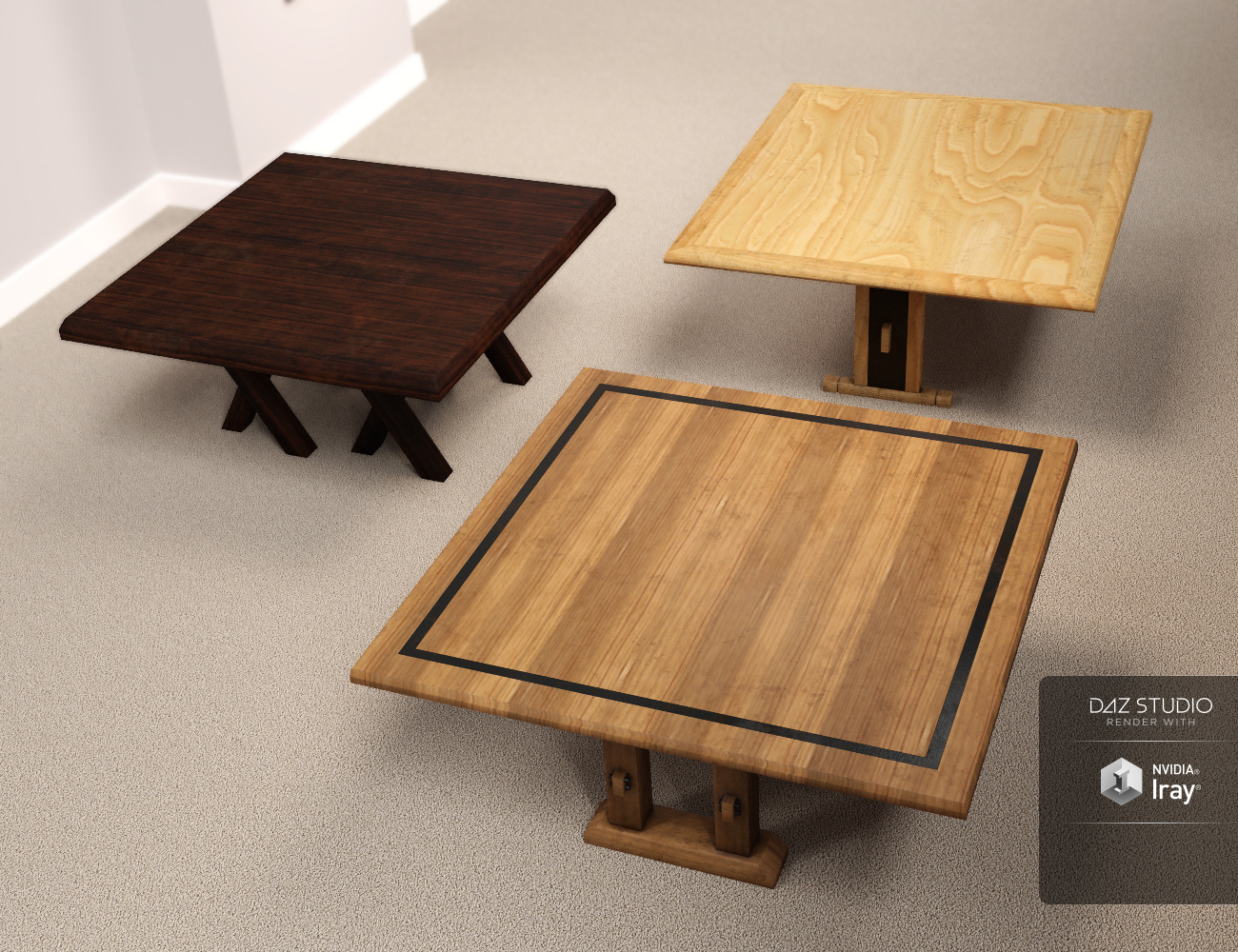 Breakfast Nook Furniture Breakfast Nook Furniture by: ARTCollab, 3D Models by Daz 3D