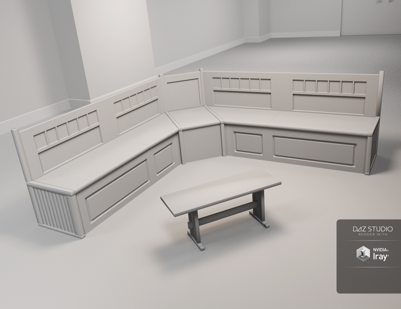 Breakfast Nook Furniture Breakfast Nook Furniture by: ARTCollab, 3D Models by Daz 3D
