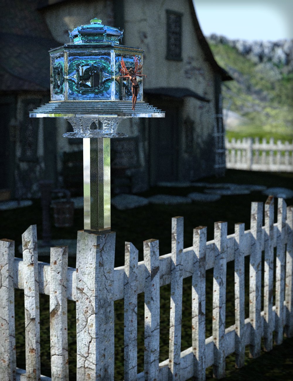 Glass Fairy House by: MarshianMarshian2, 3D Models by Daz 3D