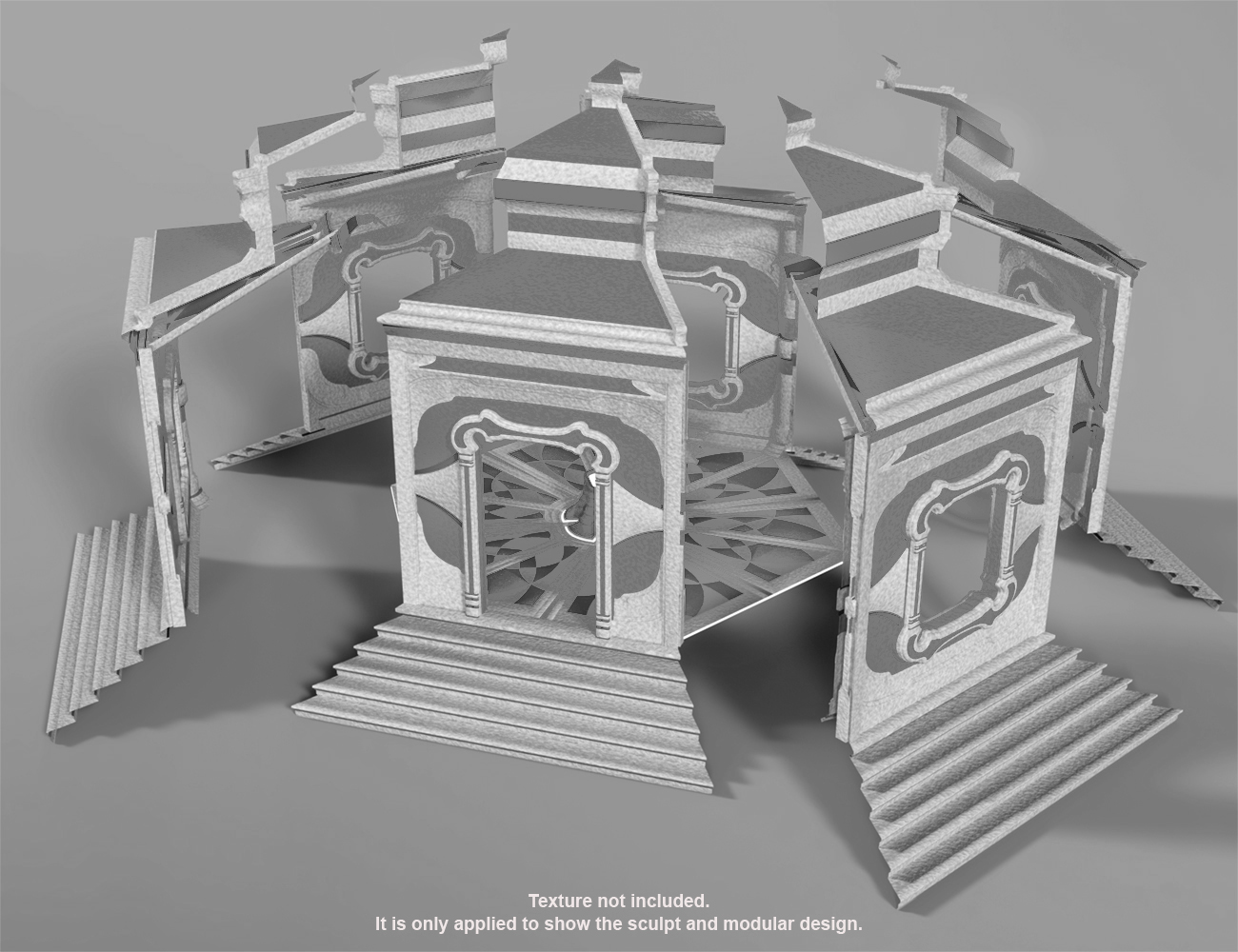 Glass Fairy House Glass Fairy House by: MarshianMarshian2, 3D Models by Daz 3D
