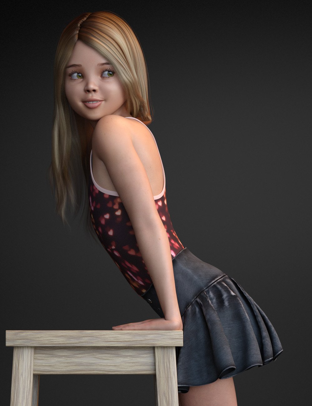 Amber Character and Hair for Genesis 3 Female(s) by: 3D Universe, 3D Models by Daz 3D