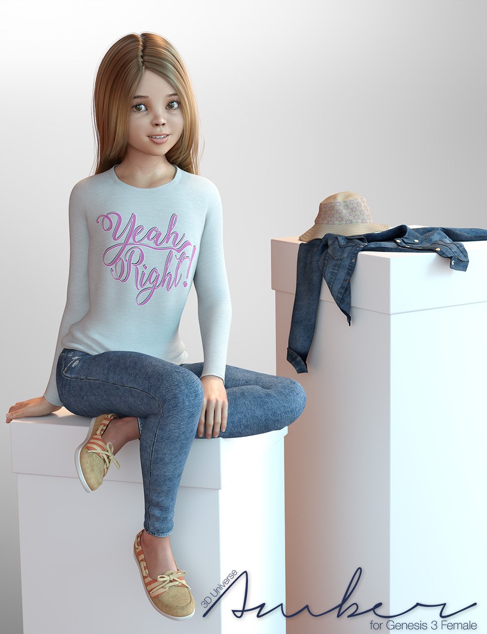 Amber Clothing and Accessories for Genesis 3 Female(s) by: 3D Universe, 3D Models by Daz 3D