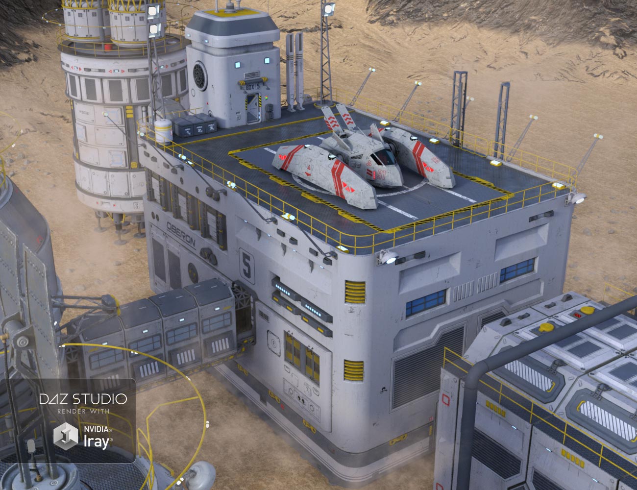 Sci-fi Base 2 Sci-fi Base 2 by: petipet, 3D Models by Daz 3D
