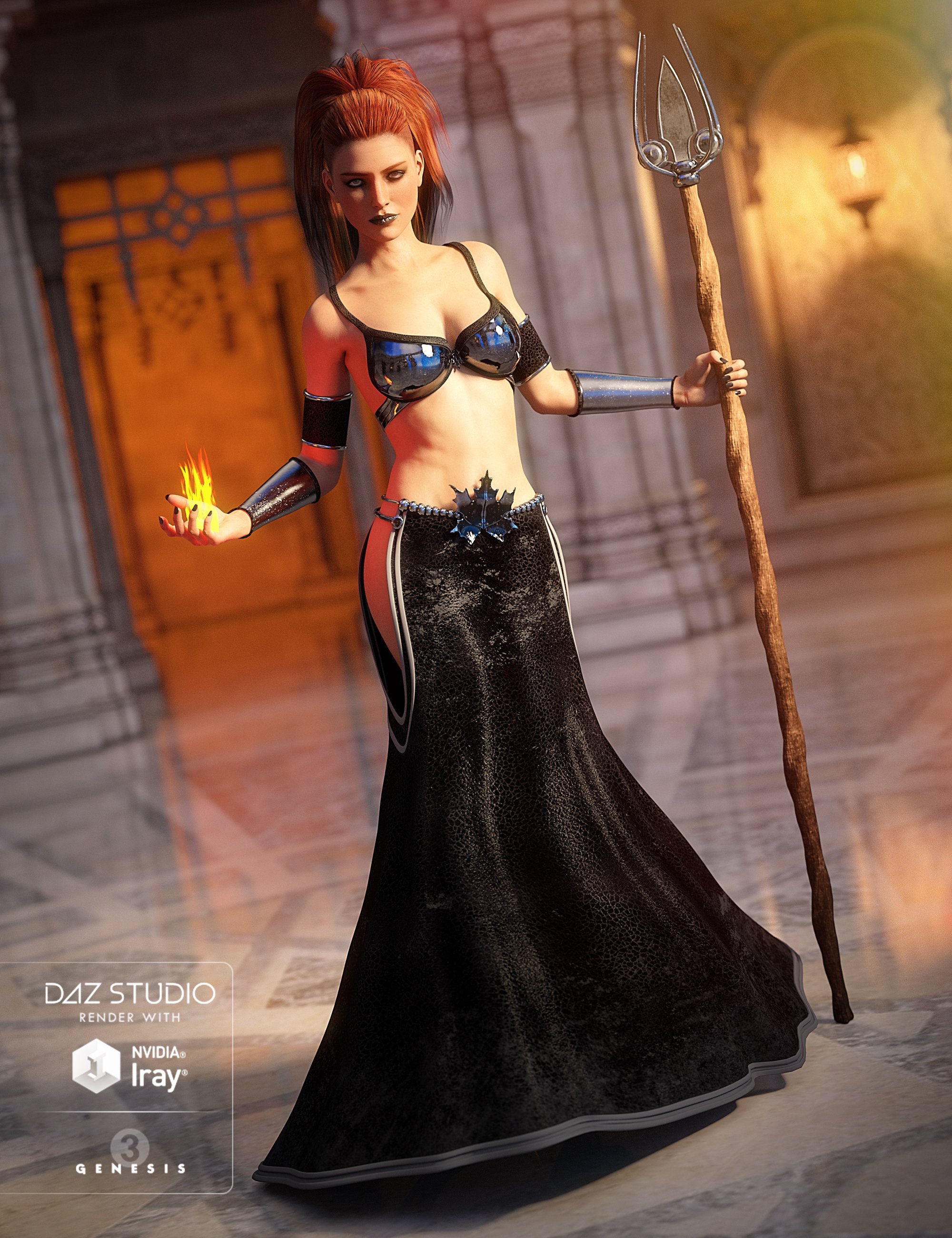 Mystical Mage for Genesis 3 Female(s) by: , 3D Models by Daz 3D