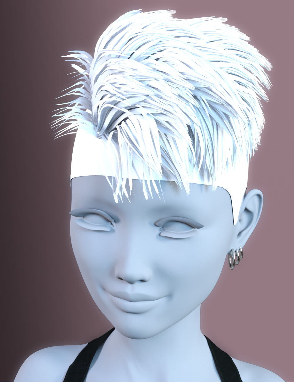 Razor ONE Hair for Genesis 3 Female(s) by: SWAM, 3D Models by Daz 3D