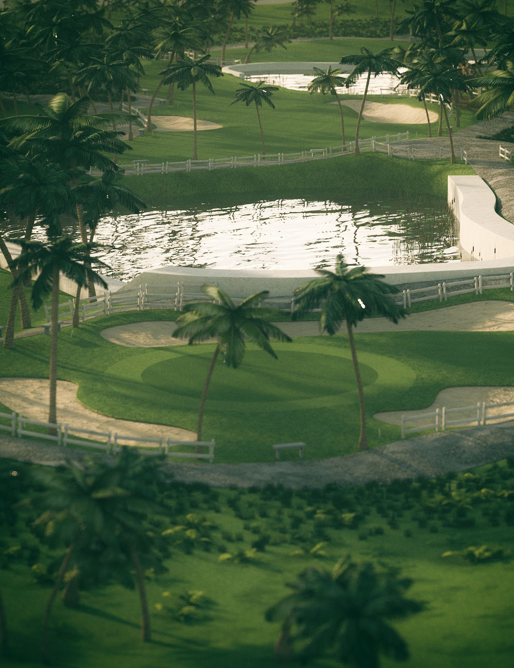 Golf Course by: Mely3D, 3D Models by Daz 3D