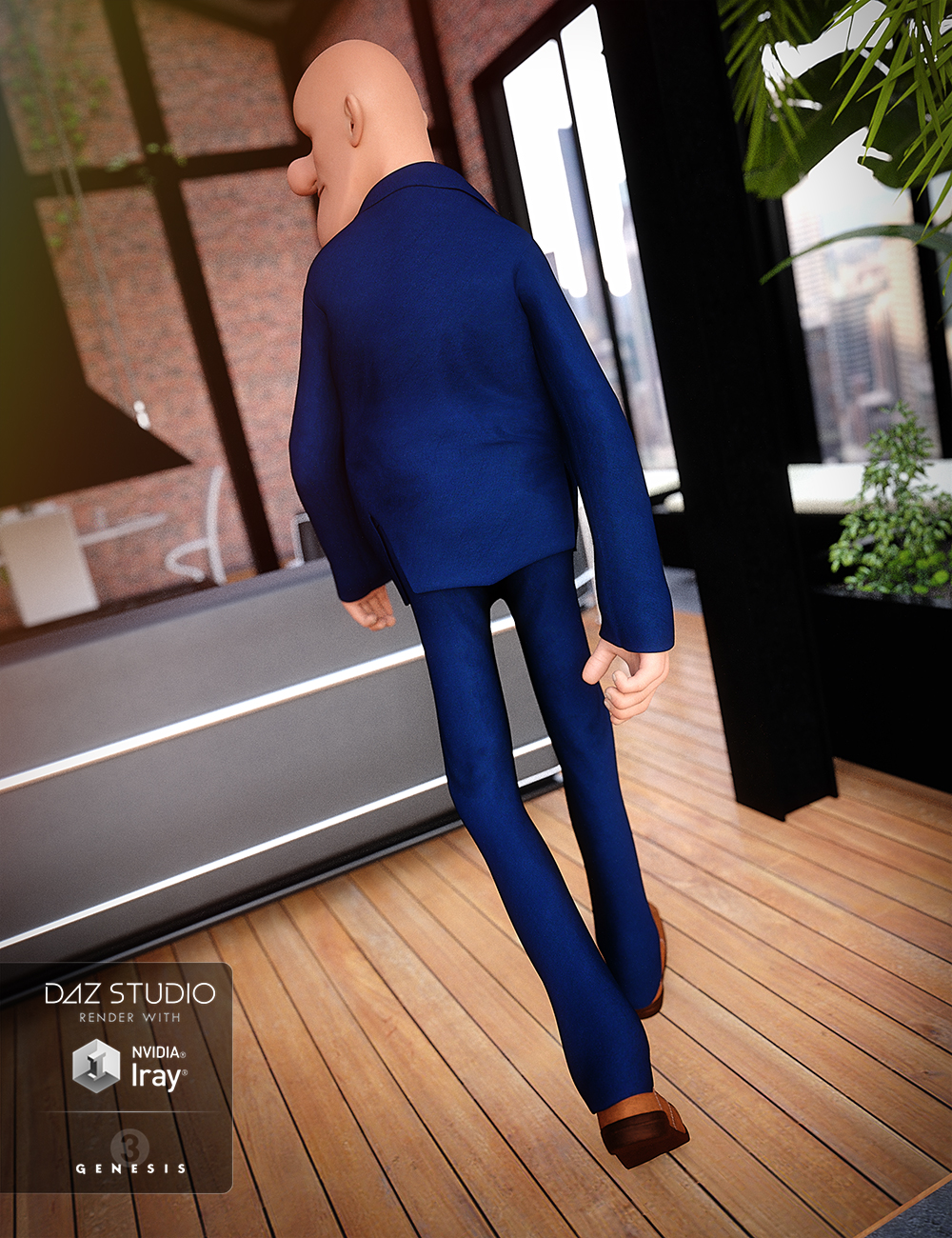 Toon Business Suit for Genesis 3 Male(s) by: Barbara BrundonShox-DesignUmblefugly, 3D Models by Daz 3D